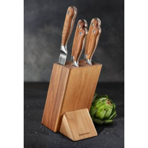 Фото - Ніж сантоку tescoma 884826 Feelwood 17 см