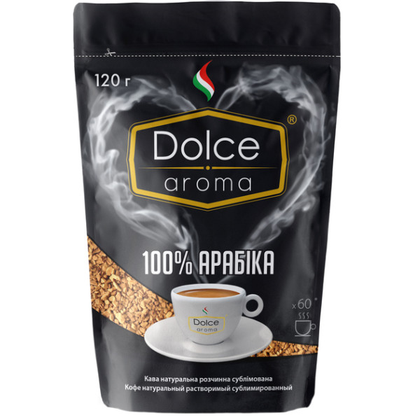 Фото - Кава розчинна Dolce Aroma 100% Arabica 120 г (4820093484893)