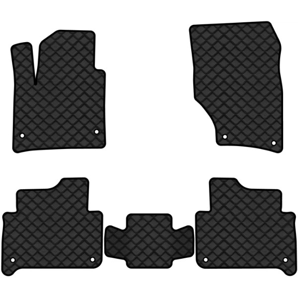 Фото - Коврики из экокожи в салон авто EVAtech ECO для Q7 (4L) 7 seats Audi 2005-2015 1 поколение SUV USA AU32339C5AV8BBLB