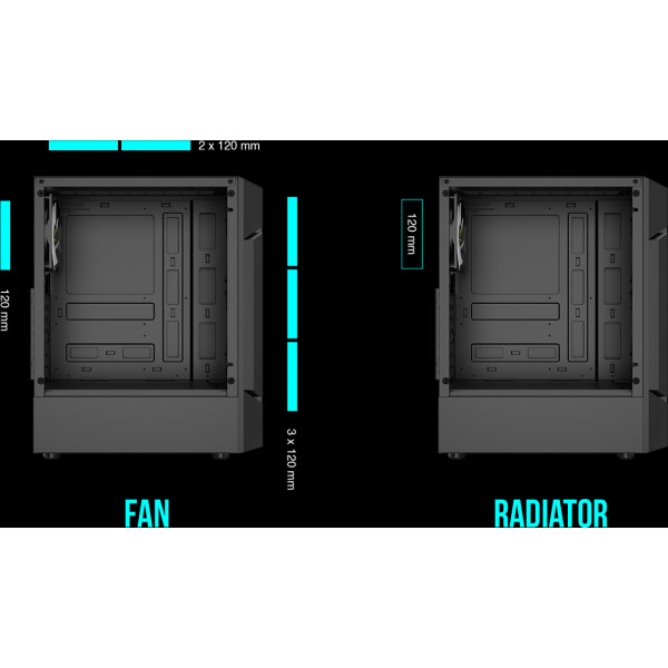 Фото - Корпус Gamdias AURA GC7 ARGB Mid-Tower (4711514500677)