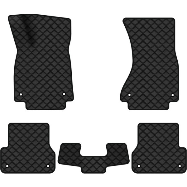 Фото - Килимки з екошкіри в салон авто EVAtech ECO для A6 (C7) Audi 2011-2017 4 покоління Combi EU AU31087CD5AV8BBB