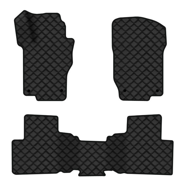 Фото - Коврики из экокожи в салон авто EVAtech для ML-Class (W164) Mercedes-Benz 2005-2011 2 поколение SUV EU (MB1800ZD3MS4BBLB)
