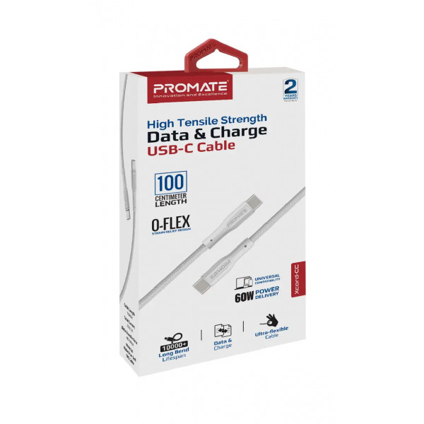 Фото - Кабель Promate Xcord-cc White