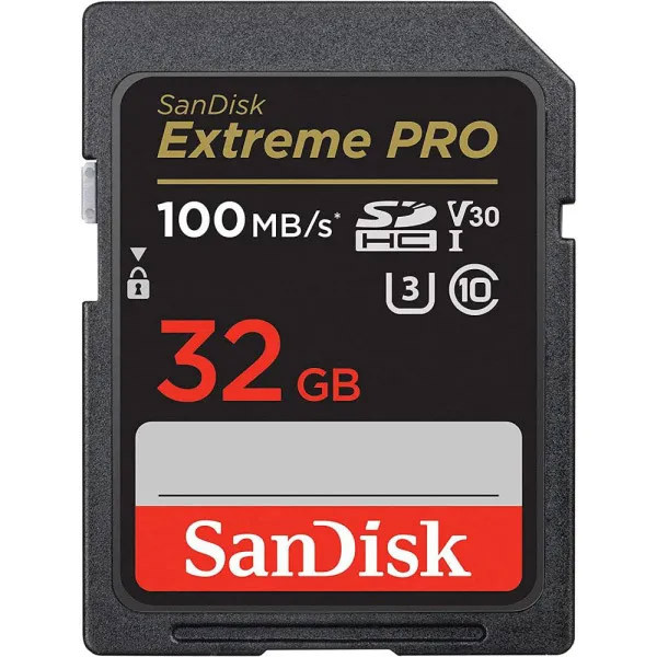 Фото - Карта пам'яті SanDisk SD 32GB C10 UHS-I U3 Extreme Pro V30 (SDSDXXO-032G-GN4IN)