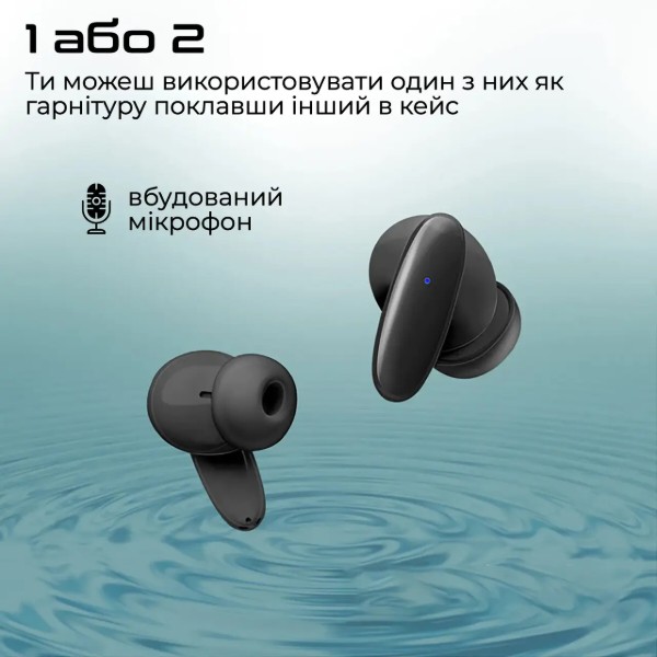 Фото - Наушники вкладыши беспроводные TWS Promate Lush Black