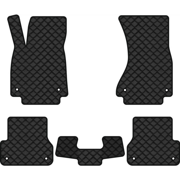 Фото - Килимки з екошкіри в салон авто EVAtech ECO для A6 (C7) Audi 2011-2017 4 покоління Combi EU AU31087C5AV8BBB