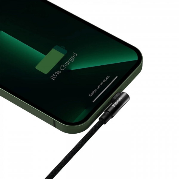 Фото - Кабель синхронізації даних Baseus MVP 2 Elbow-shaped USB to Lightning 2.4A 1 m Black (CAVP000001)