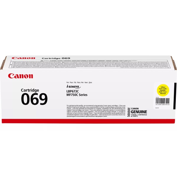 Фото - Картридж для лазерных принтеров/МФУ Canon 069 MF752Cdw/MF754Cdw/LBP673Cdw Yellow (5091C002)