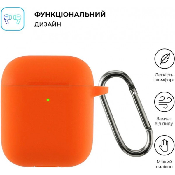 Фото - Чохол для навушників Armorstandart Ultrathin Silicone Case With Hook for Apple AirPods 2 Hermes (ARM59682)