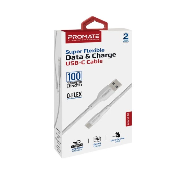 Фото - Кабель Promate Xcord-ac White