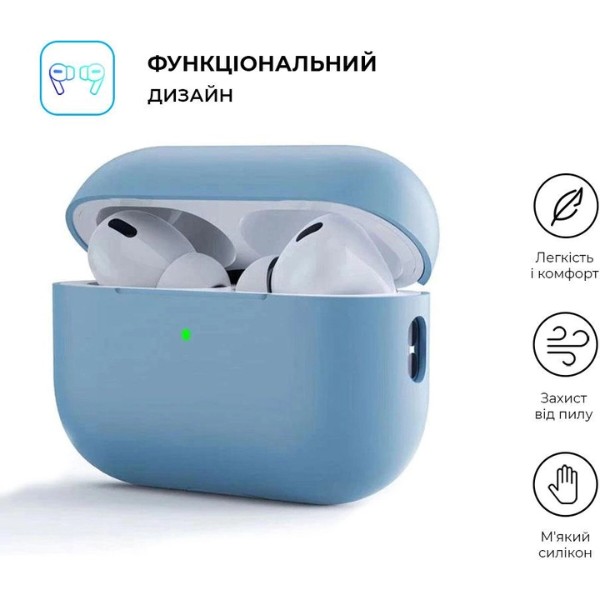 Фото - Чохол для навушників Armorstandart Silicone Case for Apple Airpods Pro 2 Light Blue (ARM64535)