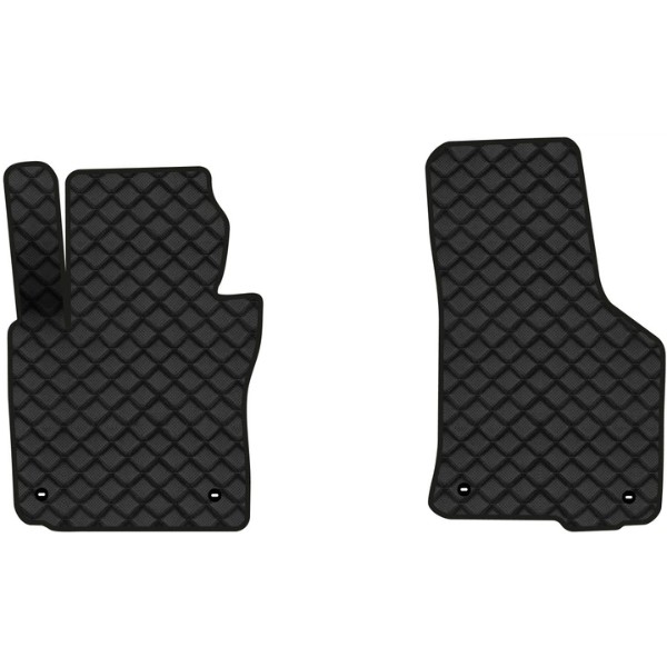 Фото - Коврики из экокожи в салон авто передние EVAtech для Octavia A5 (AT, 4 clips) Skoda 2004-2013 2 поколение Combi EU (SK12164AV2TL4BBB)