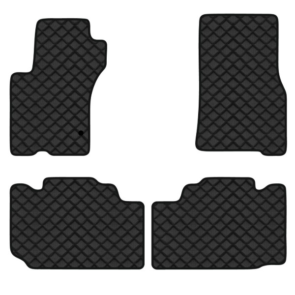 Фото - Килимки з екошкіри в салон авто EVAtech для ML-Class (W163) 5 seats Mercedes-Benz 1997-2005 1 покоління SUV EU (MB21205PBC4MS1BBB)