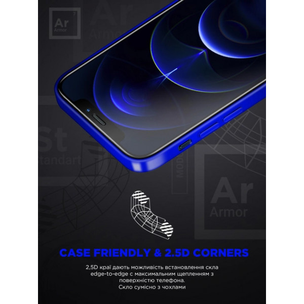 Фото - Захисне скло для смартфону Armorstandart Space Black Icon for Apple iPhone 14 Pro Max (ARM63564)
