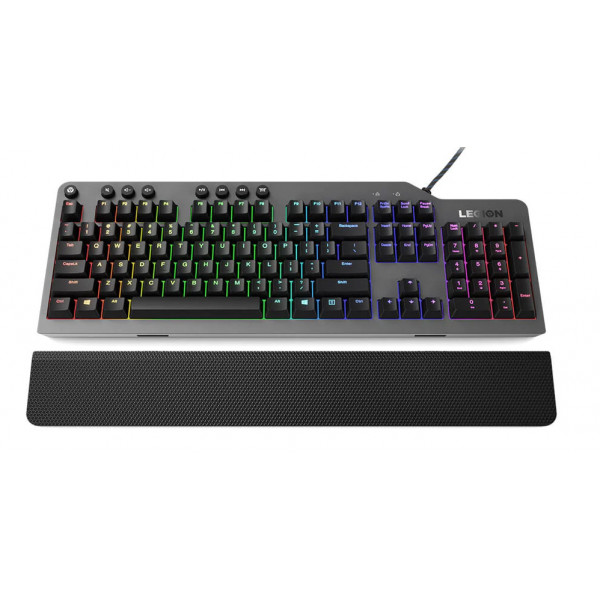 Фото - Клавіатура дротова ігрова Lenovo Legion K500 RGB Mechanical Gaming Keyboard UKR (GY41L16650)