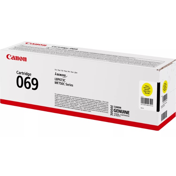 Фото - Картридж для лазерных принтеров/МФУ Canon 069 MF752Cdw/MF754Cdw/LBP673Cdw Yellow (5091C002)