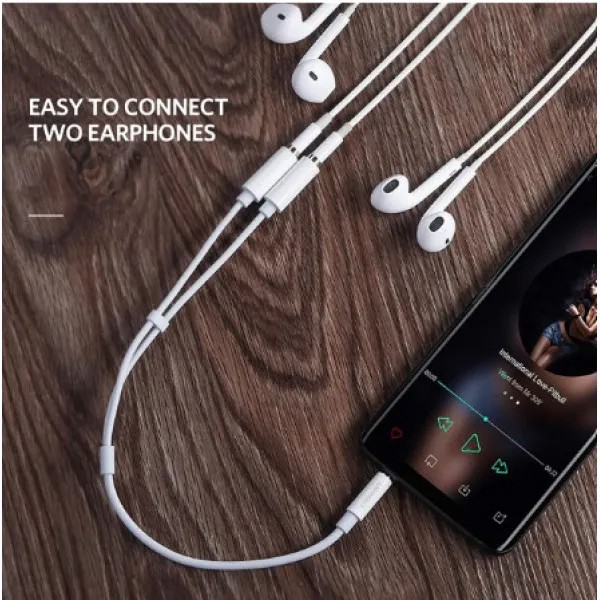 Фото - Кабель 3.5 мм -3.5 мм UGREEN AV123 3.5mm Stereo Audio Splitter Cable with Braid 20cm White (10780)