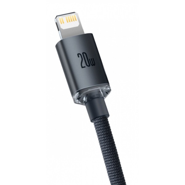 Фото - Кабель Baseus CW-FXP Crystal Shine Series Type-C to iP 20W 1.2 m Black (CAJY000201)