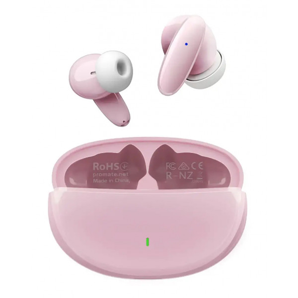 Фото - Навушники вкладиші бездротові TWS Promate Lush Pink