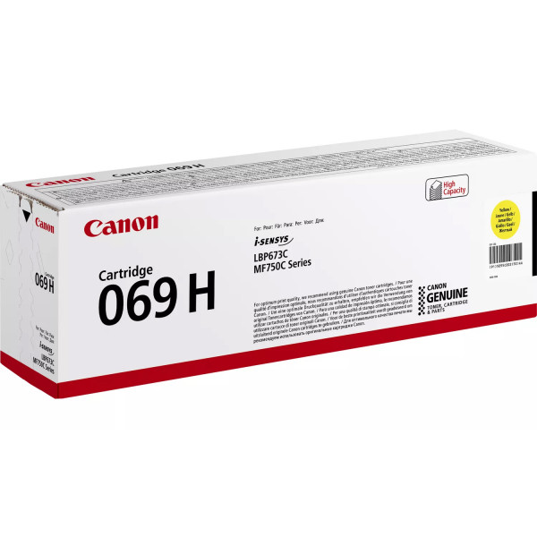Фото - Картридж для лазерних принтерів/БФП Canon 069H MF752Cdw/MF754Cdw/LBP673Cdw Yellow (5095C002)