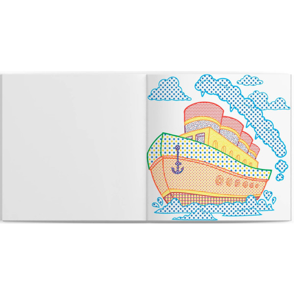 Фото - Розмальовки Crystal Book водяні з кольоровим контуром. Плаваємо й літаємо (9789669873149)