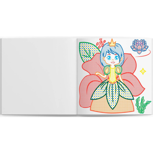 Фото - Раскраски Crystal Book водяные с цветным контуром. Принцессы и русалочки (9789669872982)
