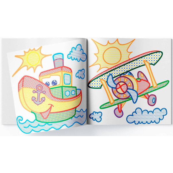 Фото - Розмальовки Crystal Book водяні з кольоровим контуром. Плаваємо й літаємо (9789669873149)