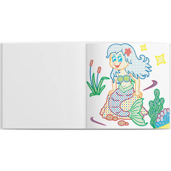 Фото - Раскраски Crystal Book водяные с цветным контуром. Принцессы и русалочки (9789669872982)