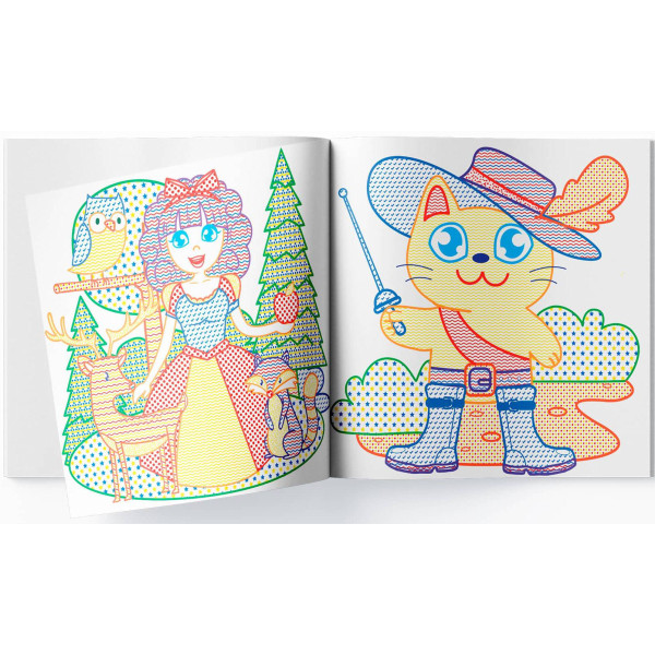 Фото - Розмальовки Crystal Book водяні з кольоровим контуром. Улюблені герої (9789669873163)
