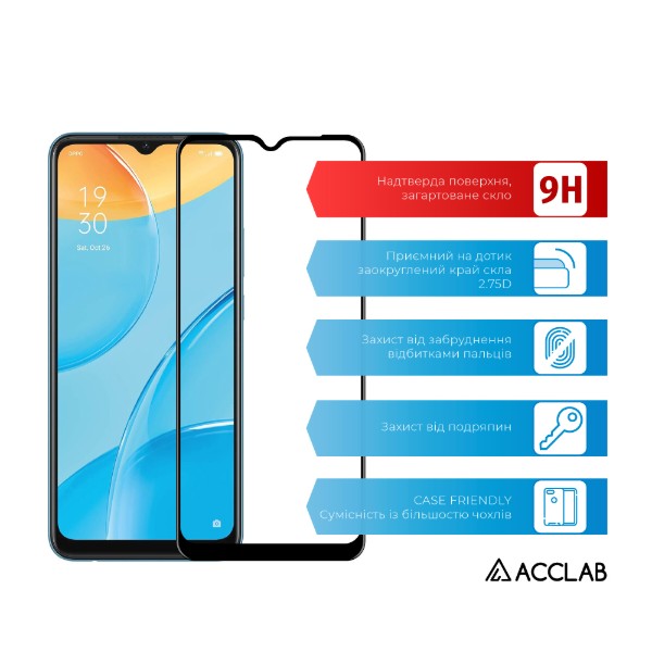 Фото - Захисне скло для смартфону ACCLAB Full Glue for Oppo A15 (1283126510991)