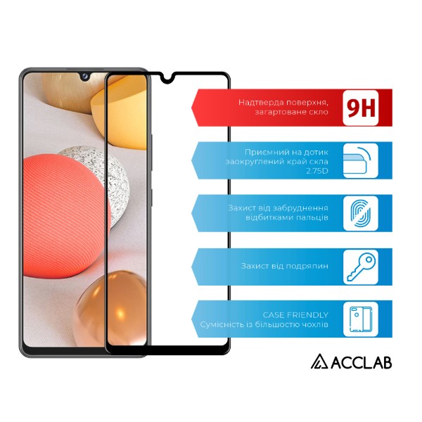 Фото - Захисне скло для смартфону ACCLAB Full Glue for Samsung A42 (1283126510489)