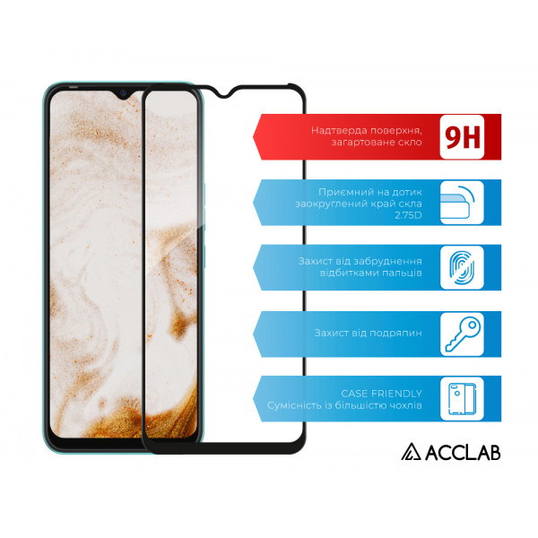 Фото - Захисне скло для смартфону ACCLAB Full Glue for Tecno Spark 6 Go (1283126520976)