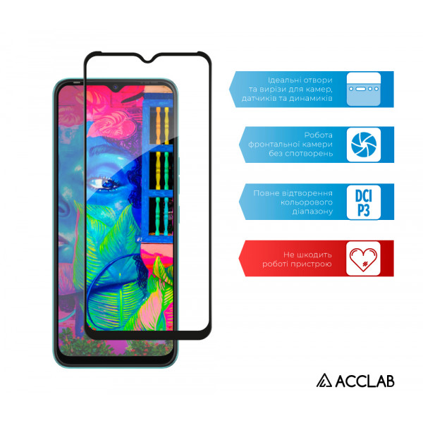 Фото - Захисне скло для смартфону ACCLAB Full Glue for Tecno Spark 6 Go (1283126520976)