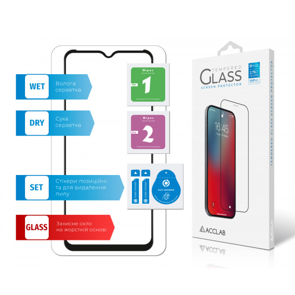 Фото - Захисне скло для смартфону ACCLAB Full Glue for Tecno Spark 6 Go (1283126520976)