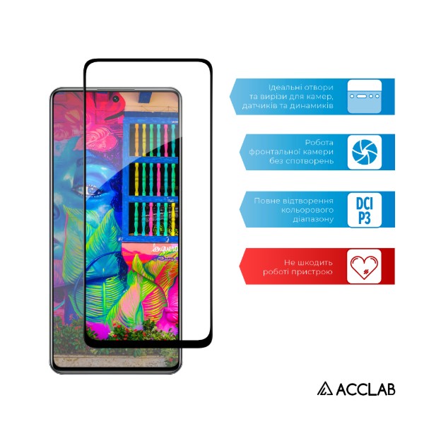 Фото - Захисне скло для смартфону ACCLAB Full Glue for Xiaomi Redmi Note 11T Black (1283126518836)