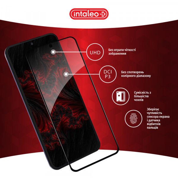 Фото - Захисне скло для смартфону Intaleo Full Glue for Moto Edge 30 Neo 
Black (1283126546709)