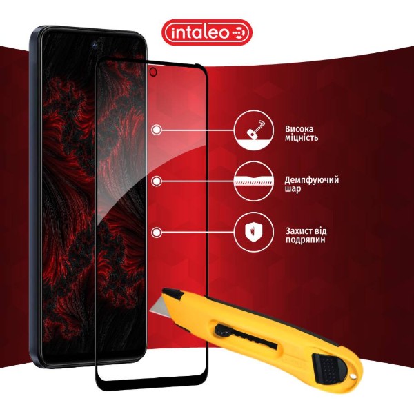 Фото - Защитное стекло для смартфона Intaleo Full Glue for MOTO G13/G23/G53 (1283126567308)