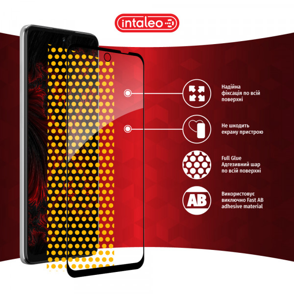 Фото - Захисне скло для смартфону Intaleo Full Glue for MOTO G73 Black (1283126567315)