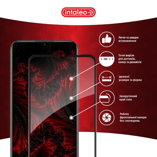 Фото - Захисне скло для смартфону Intaleo Full Glue for RealMe C25Y (1283126542381)