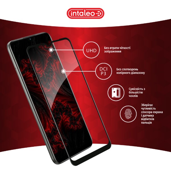 Фото - Захисне скло для смартфону Intaleo Full Glue for RealMe C25Y (1283126542381)