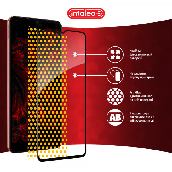 Фото - Защитное стекло для смартфона Intaleo Full Glue for Samsung A04e Black (1283126547195)