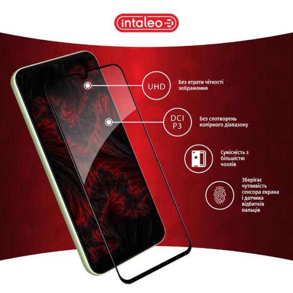 Фото - Защитное стекло для смартфона Intaleo Full Glue for Samsung A14 (1283126559778)