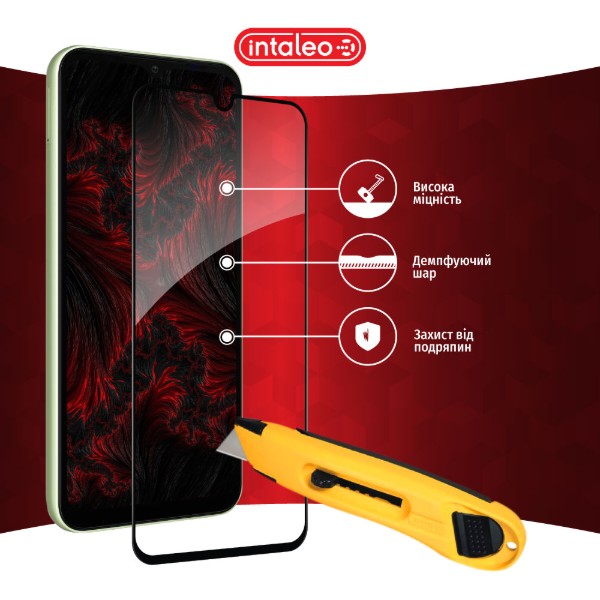 Фото - Защитное стекло для смартфона Intaleo Full Glue for Samsung A14 (1283126559778)