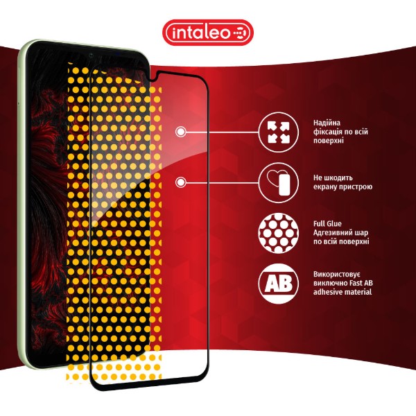 Фото - Защитное стекло для смартфона Intaleo Full Glue for Samsung A14 (1283126559778)
