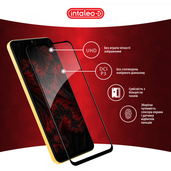Фото - Захисне скло для смартфону Intaleo Full Glue for Xiaomi Poco M5 Black (1283126545092)