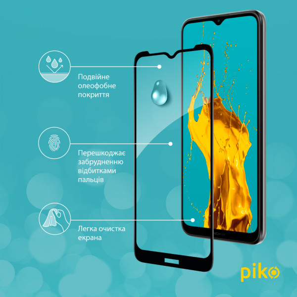 Фото - Захисне скло для смартфону Piko Full Glue for Nokia C21 Black (1283126552601)