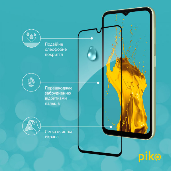 Фото - Захисне скло для смартфону Piko Full Glue for Samsung A14 (1283126559785)