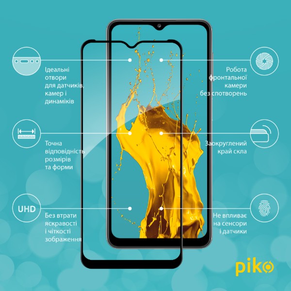 Фото - Захисне скло для смартфону Piko Full Glue for Samsung A32 5G Black (1283126549298)