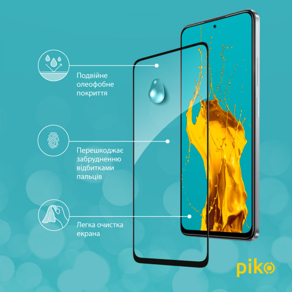 Фото - Захисне скло для смартфону Piko Full Glue for Xiaomi Redmi Note 11S Black (1283126522758)