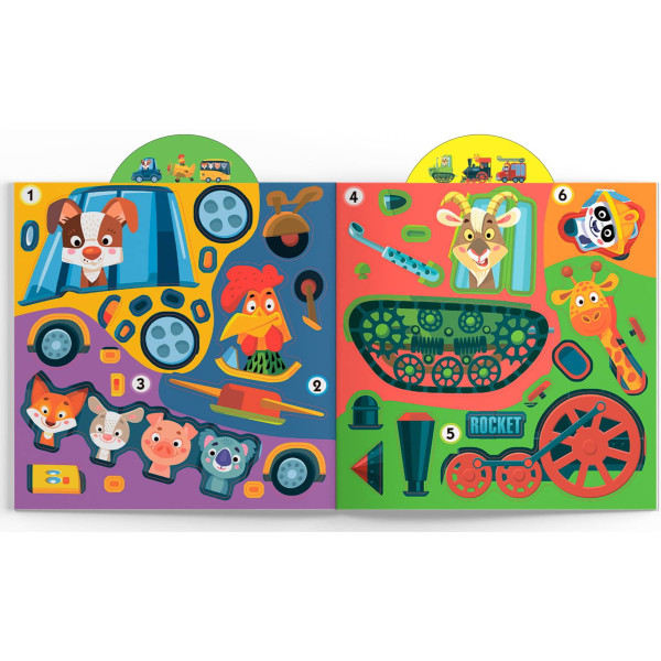 Фото -  Crystal Book Игрушка-развивайка. Техника. 63 большие наклейки (9789669874672)